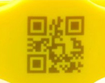 RFID Silicone Wristband Craft Laser-QR-code-on-the-surface