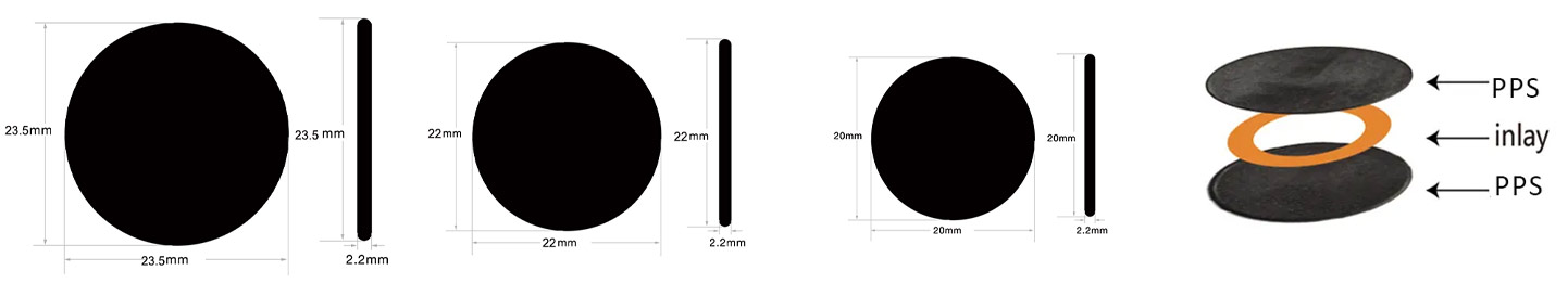 RFID Laundry Tag PPS size 1442