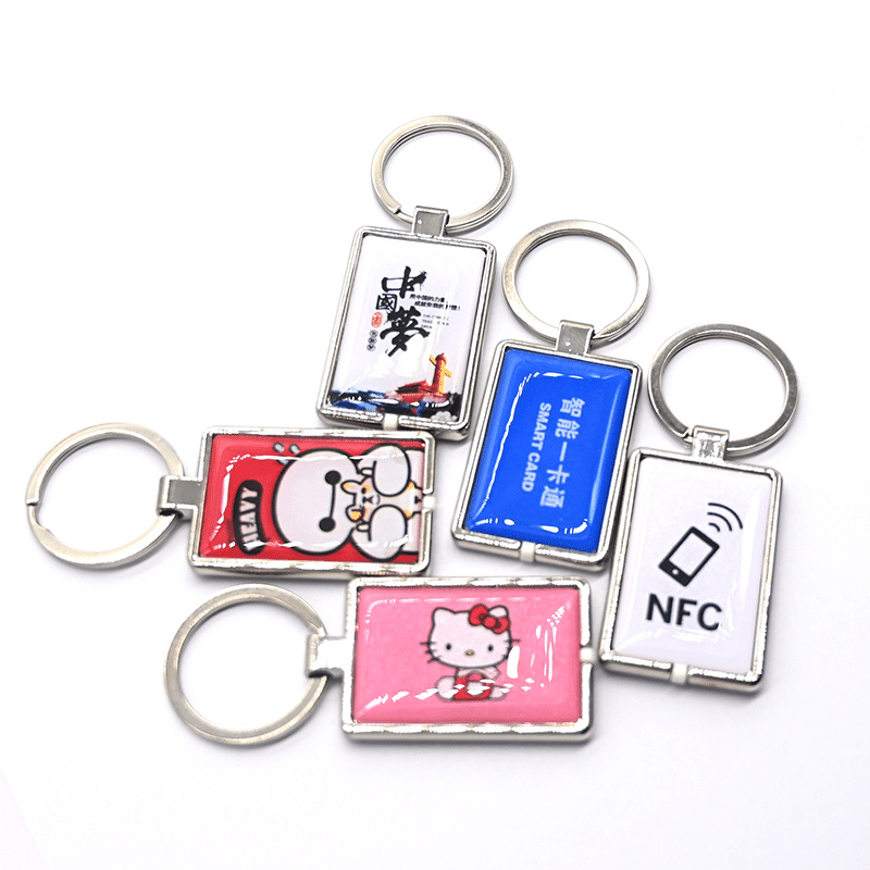 RFID Epoxy keyfobs with metal frame no.2 6