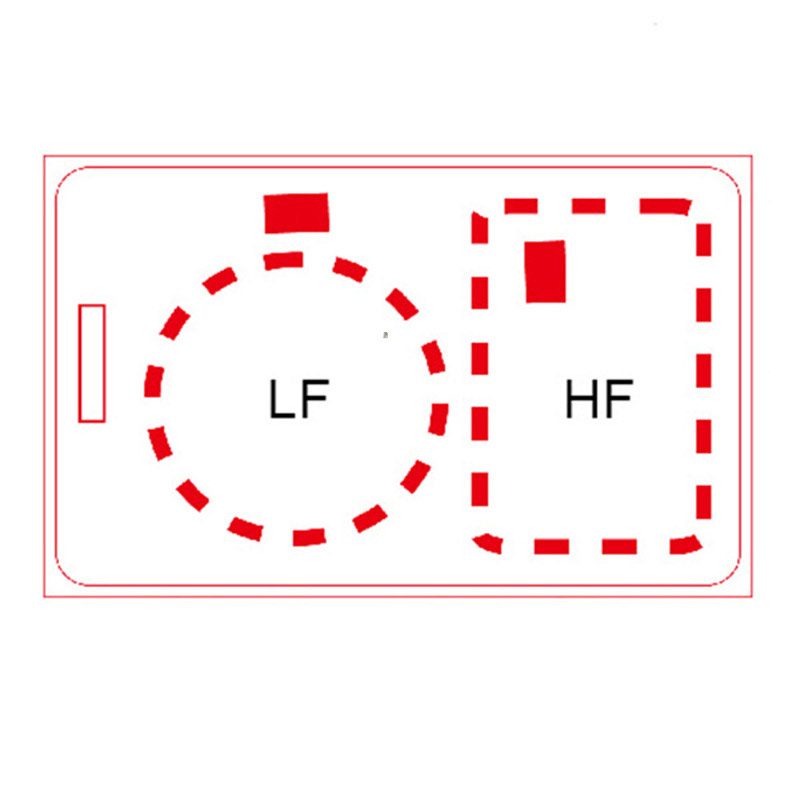 Dual Chip RFID PVC Card lf +hf