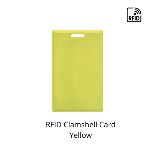 RFID Clamshell Card yellow