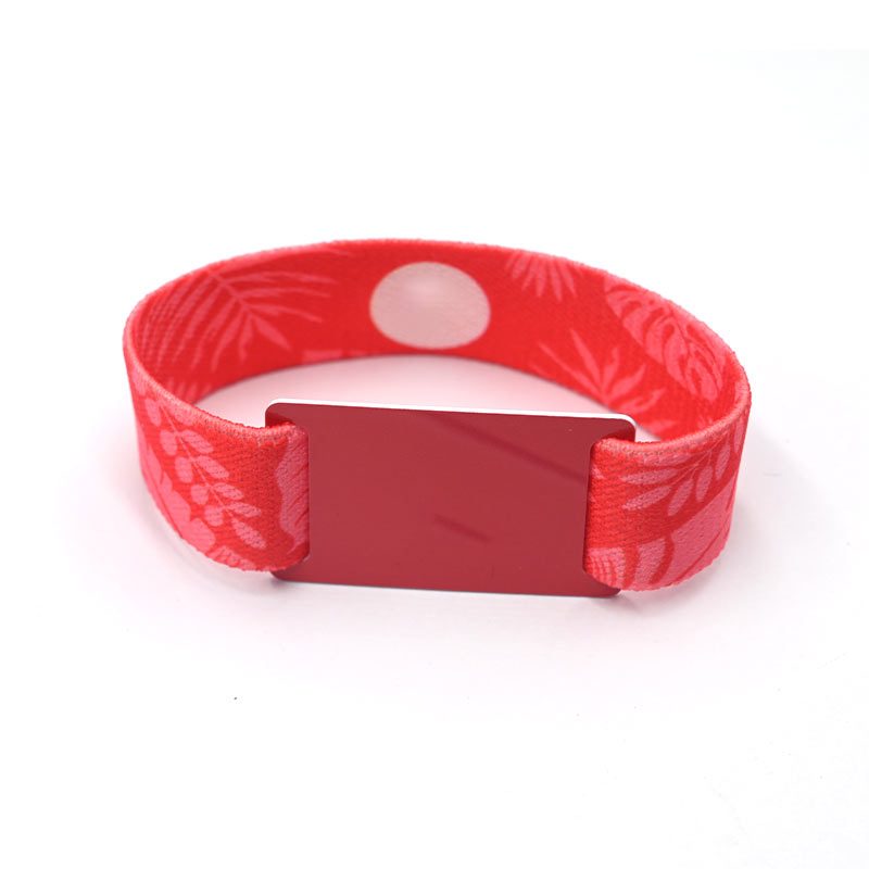 RFID Elastic wristband with small pvc card 1