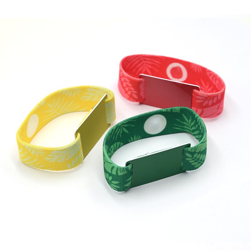 RFID Elastic wristband with small pvc card 2