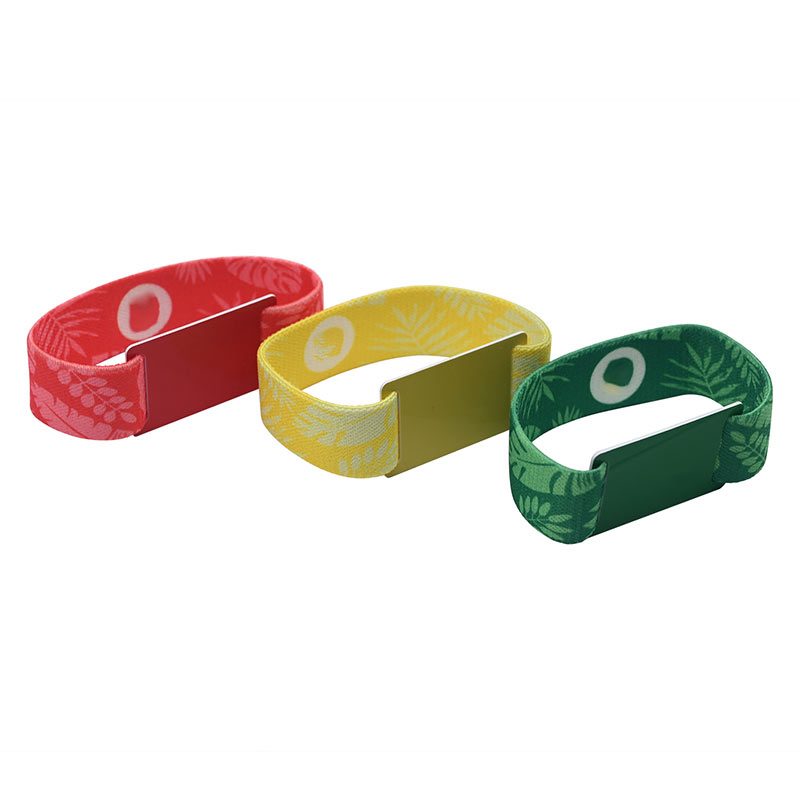 RFID Elastic wristband with small pvc card 4