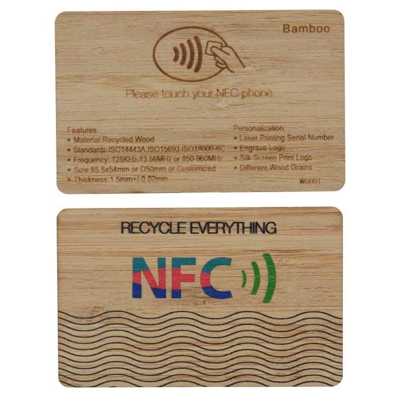 RFID Wooden Card - Bamboo