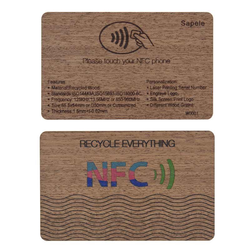 RFID Wooden Card - Sapele