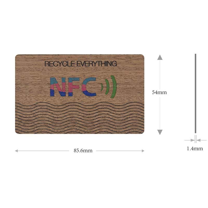 RFID Wooden Card size 800