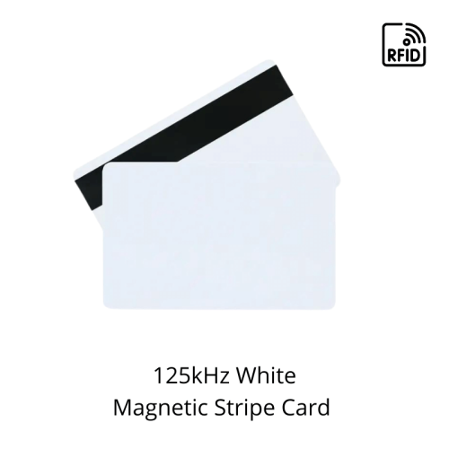 White 125khz magnetic stripe card