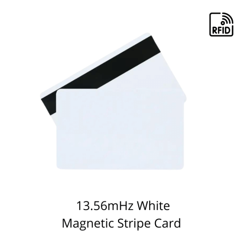 White 13.56mhz magnetic stripe card