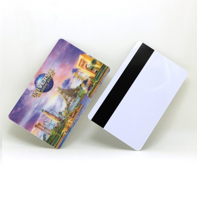 plastic 3d card with magnetic stripe